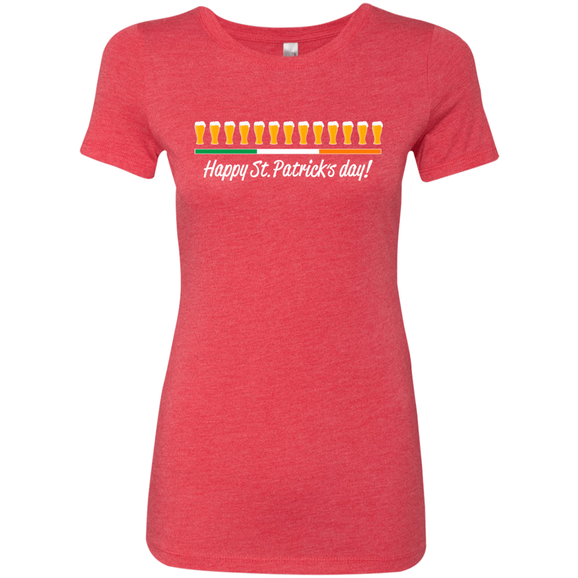 T-Shirts Vintage Red / Small Happy St.Patricks Day Women's Triblend T-Shirt