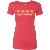 T-Shirts Vintage Red / Small Happy St.Patricks Day Women's Triblend T-Shirt