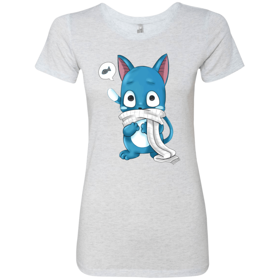 T-Shirts Heather White / Small Happy Women's Triblend T-Shirt