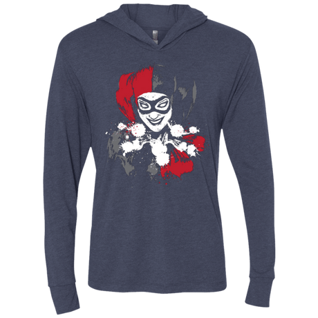 T-Shirts Vintage Navy / X-Small Harlequin Triblend Long Sleeve Hoodie Tee