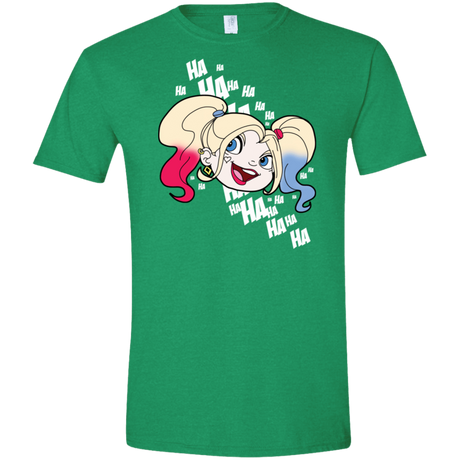 T-Shirts Heather Irish Green / S Harley Head Men's Semi-Fitted Softstyle