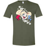 T-Shirts Military Green / S Harley Head Men's Semi-Fitted Softstyle