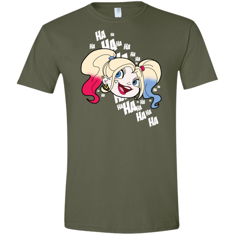 T-Shirts Military Green / S Harley Head Men's Semi-Fitted Softstyle