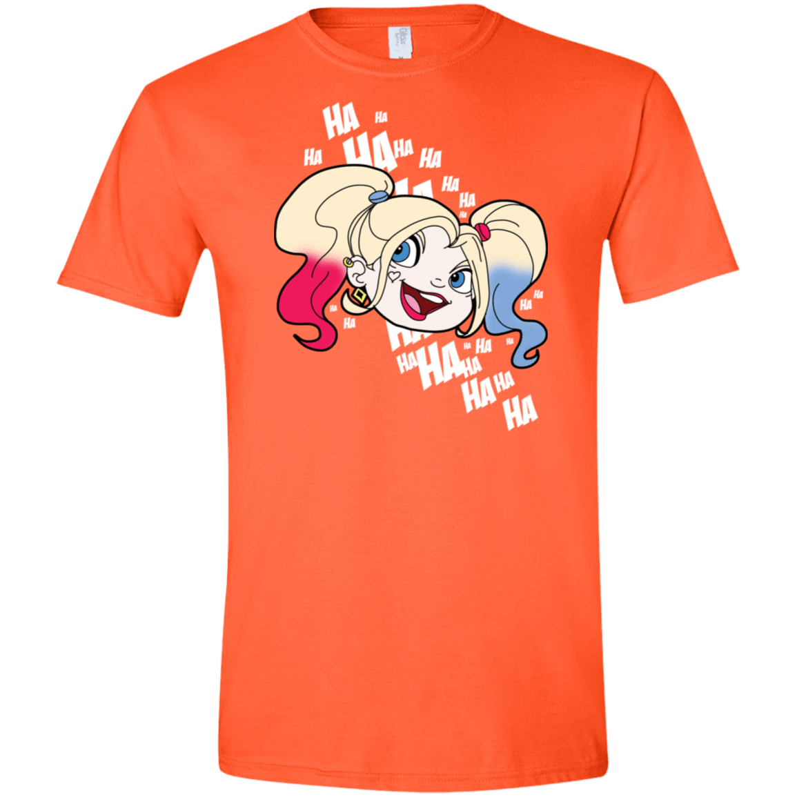 T-Shirts Orange / S Harley Head Men's Semi-Fitted Softstyle