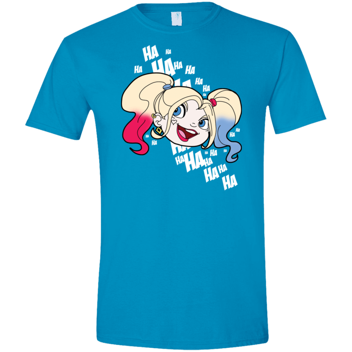 T-Shirts Sapphire / S Harley Head Men's Semi-Fitted Softstyle