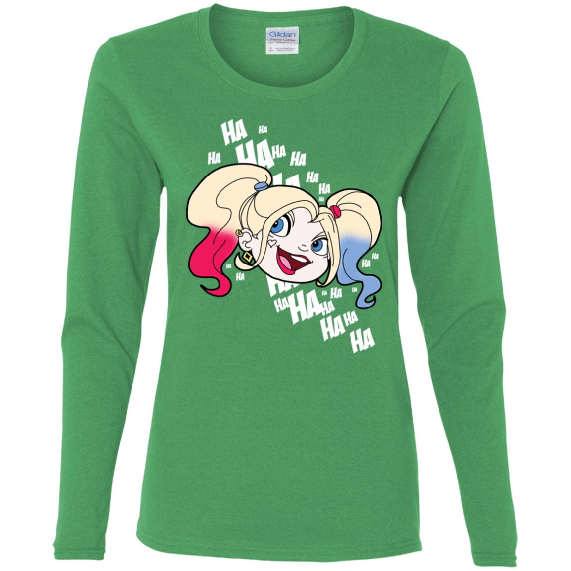 T-Shirts Irish Green / S Harley Head Women's Long Sleeve T-Shirt