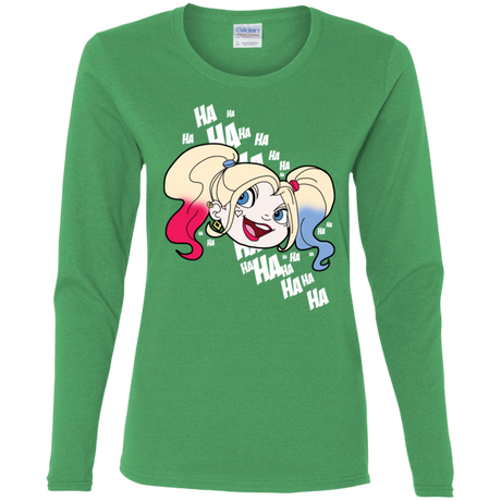 T-Shirts Irish Green / S Harley Head Women's Long Sleeve T-Shirt