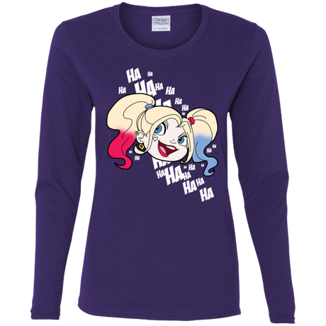 T-Shirts Purple / S Harley Head Women's Long Sleeve T-Shirt