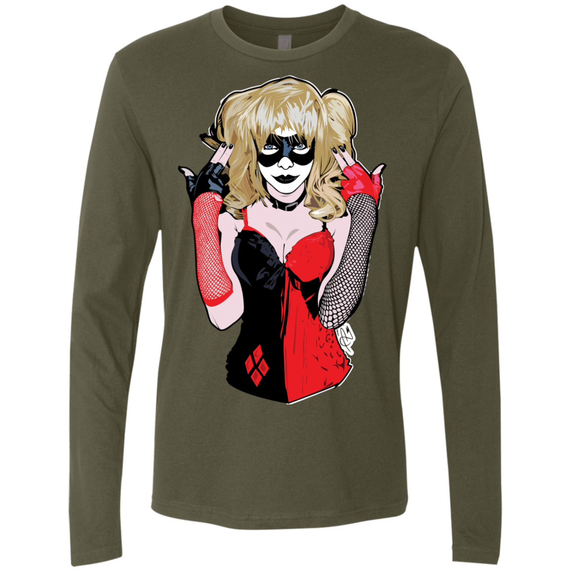 T-Shirts Military Green / S Harley Men's Premium Long Sleeve