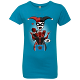 T-Shirts Turquoise / YXS Harley & Pool Girls Premium T-Shirt