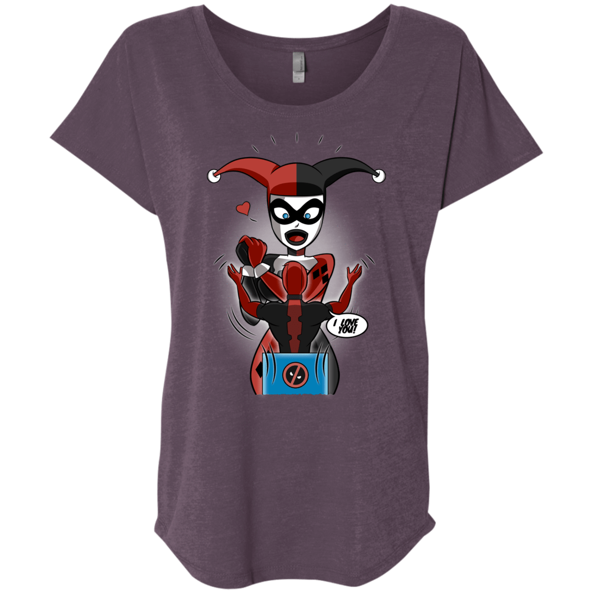 T-Shirts Vintage Purple / X-Small Harley & Pool Triblend Dolman Sleeve