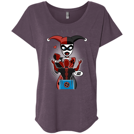 T-Shirts Vintage Purple / X-Small Harley & Pool Triblend Dolman Sleeve