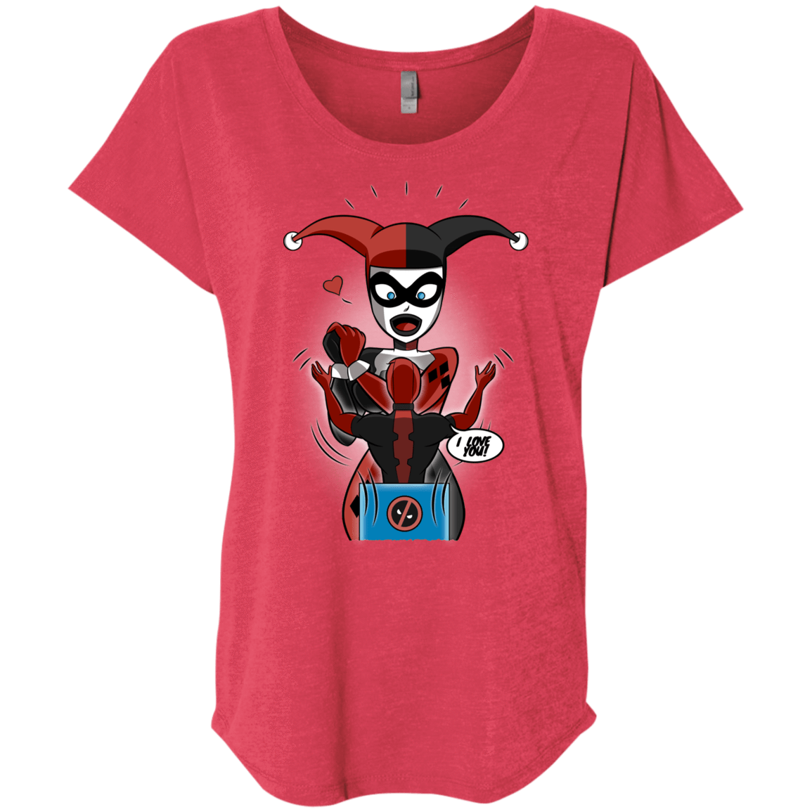 T-Shirts Vintage Red / X-Small Harley & Pool Triblend Dolman Sleeve