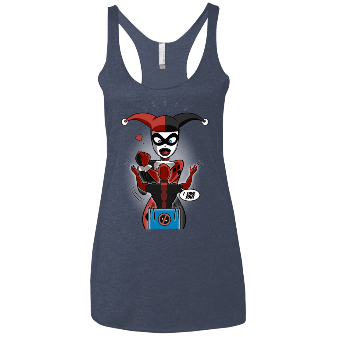 T-Shirts Vintage Navy / X-Small Harley & Pool Women's Triblend Racerback Tank