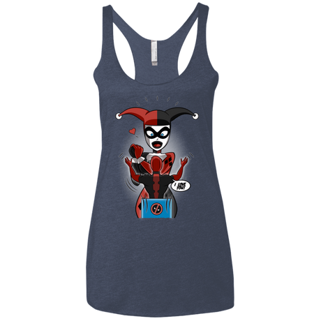 T-Shirts Vintage Navy / X-Small Harley & Pool Women's Triblend Racerback Tank
