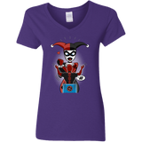 T-Shirts Purple / S Harley & Pool Women's V-Neck T-Shirt