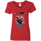 T-Shirts Red / S Harley & Pool Women's V-Neck T-Shirt