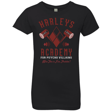 T-Shirts Black / YXS Harley's Academy Girls Premium T-Shirt