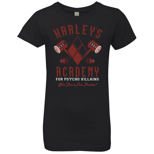 T-Shirts Black / YXS Harley's Academy Girls Premium T-Shirt