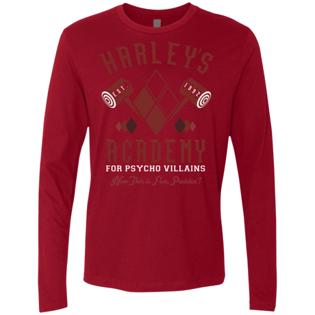 T-Shirts Cardinal / Small Harley's Academy Men's Premium Long Sleeve