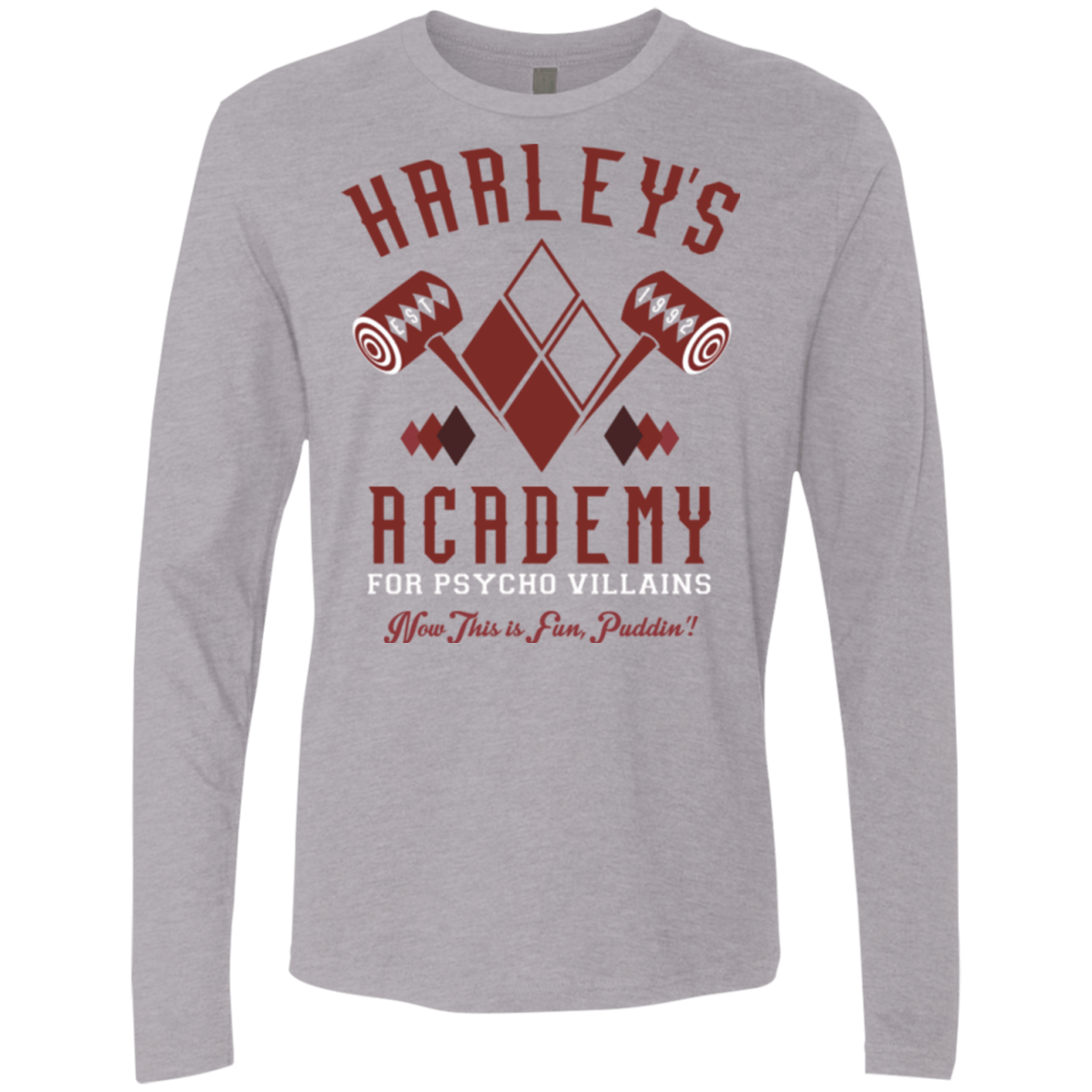 T-Shirts Heather Grey / Small Harley's Academy Men's Premium Long Sleeve