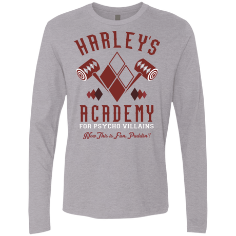 T-Shirts Heather Grey / Small Harley's Academy Men's Premium Long Sleeve