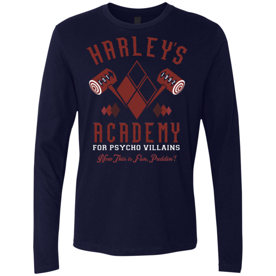 T-Shirts Midnight Navy / Small Harley's Academy Men's Premium Long Sleeve