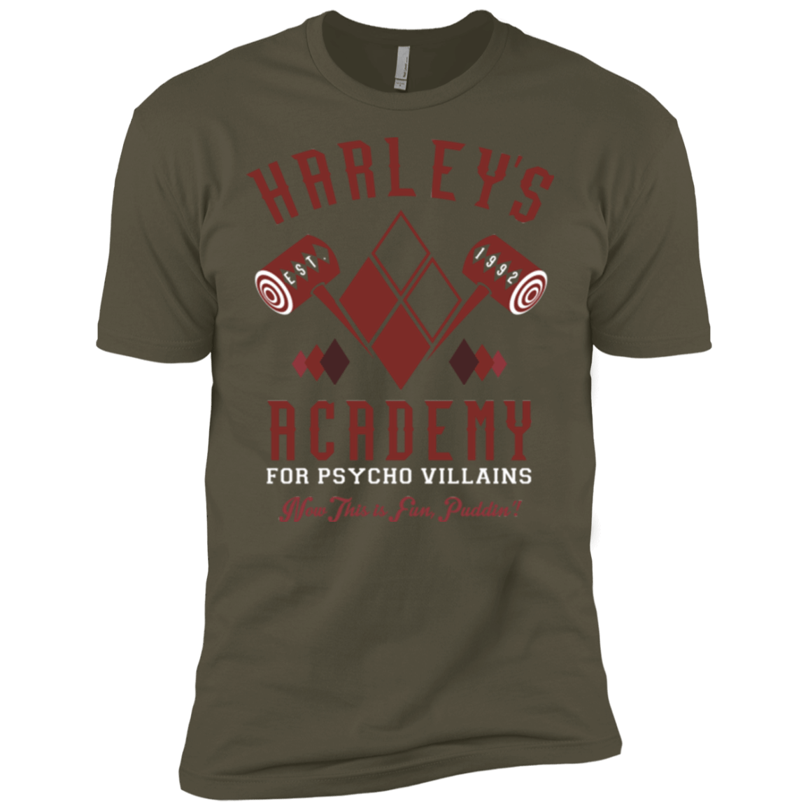 T-Shirts Military Green / X-Small Harley's Academy Men's Premium T-Shirt