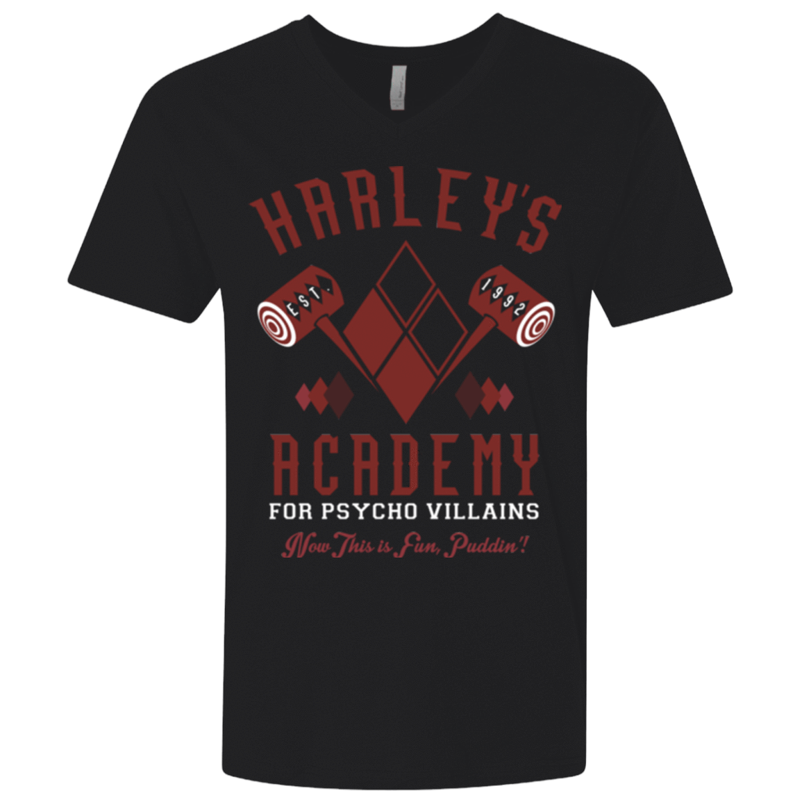 T-Shirts Black / X-Small Harley's Academy Men's Premium V-Neck