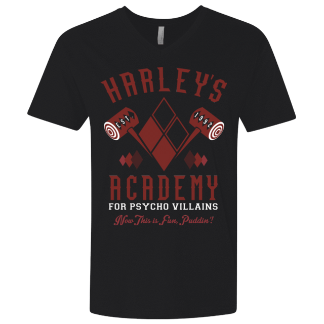 T-Shirts Black / X-Small Harley's Academy Men's Premium V-Neck
