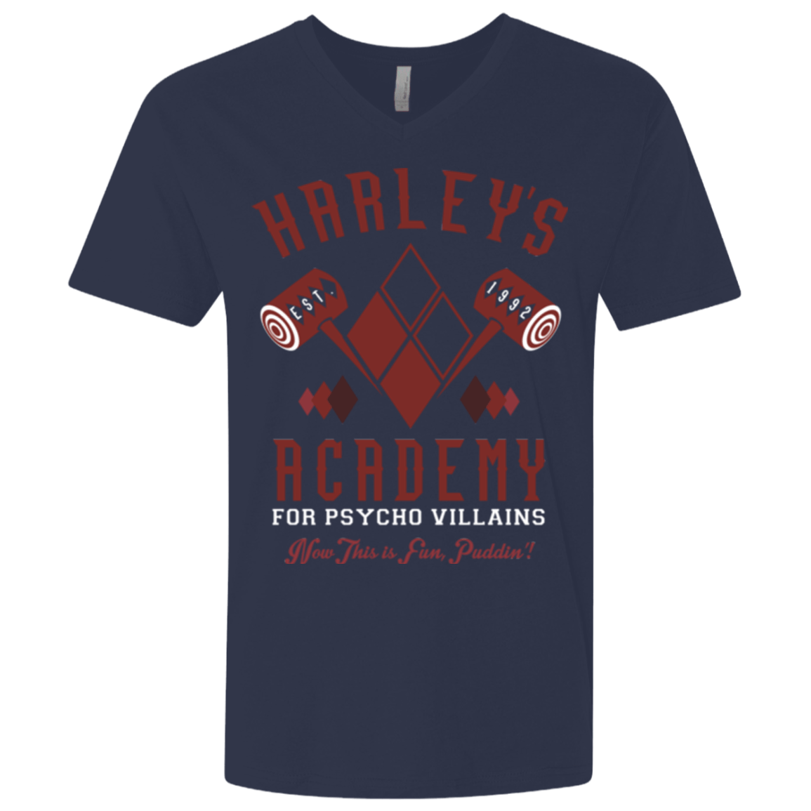 T-Shirts Midnight Navy / X-Small Harley's Academy Men's Premium V-Neck