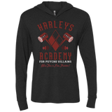 T-Shirts Vintage Black / X-Small Harley's Academy Triblend Long Sleeve Hoodie Tee