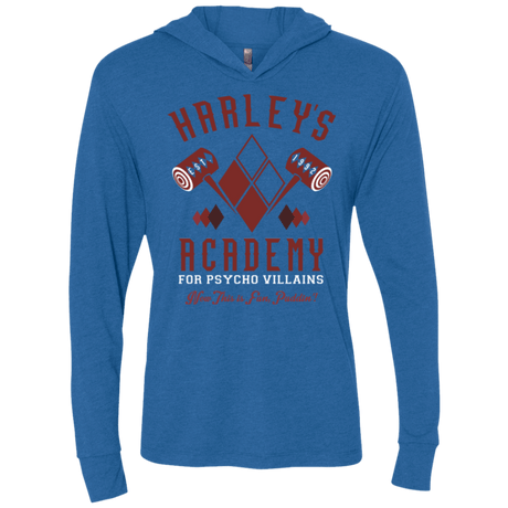 T-Shirts Vintage Royal / X-Small Harley's Academy Triblend Long Sleeve Hoodie Tee
