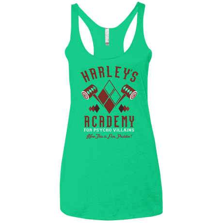 T-Shirts Envy / X-Small Harley's Academy Women's Triblend Racerback Tank