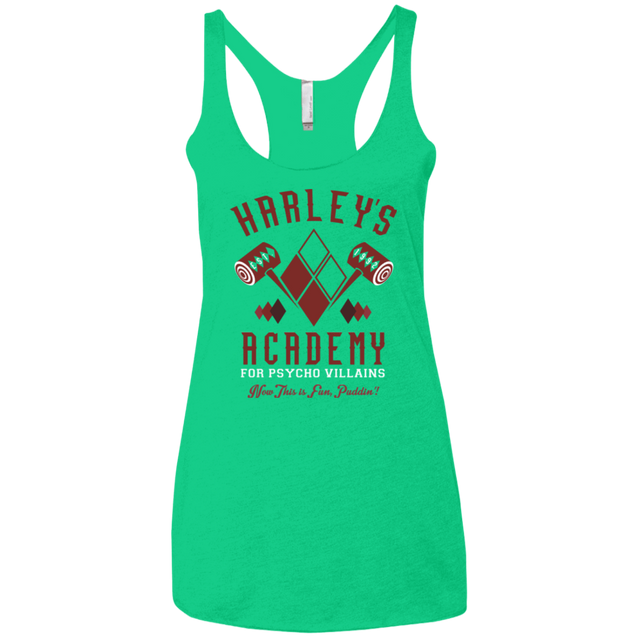 T-Shirts Envy / X-Small Harley's Academy Women's Triblend Racerback Tank