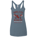 T-Shirts Indigo / X-Small Harley's Academy Women's Triblend Racerback Tank
