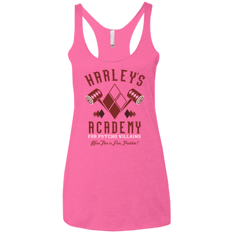T-Shirts Vintage Pink / X-Small Harley's Academy Women's Triblend Racerback Tank