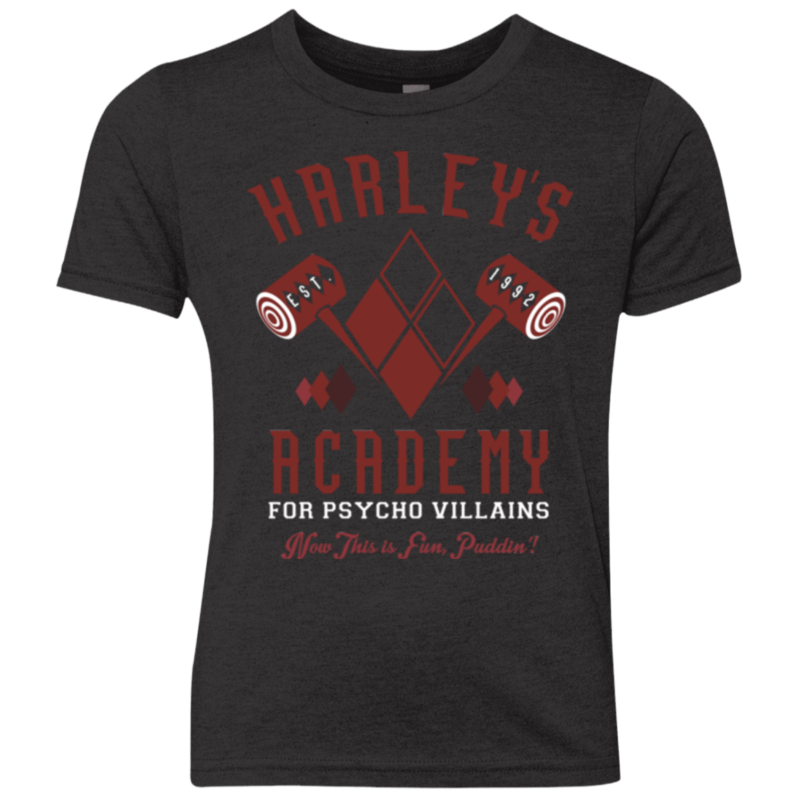 T-Shirts Vintage Black / YXS Harley's Academy Youth Triblend T-Shirt