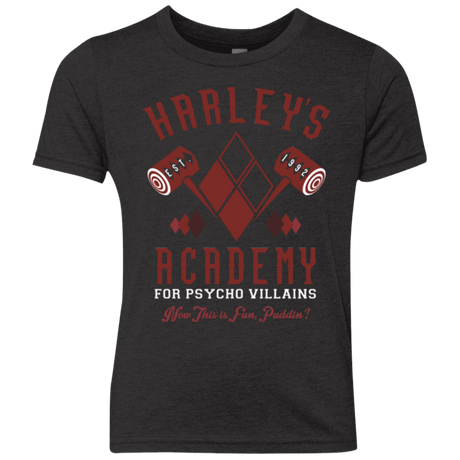 T-Shirts Vintage Black / YXS Harley's Academy Youth Triblend T-Shirt