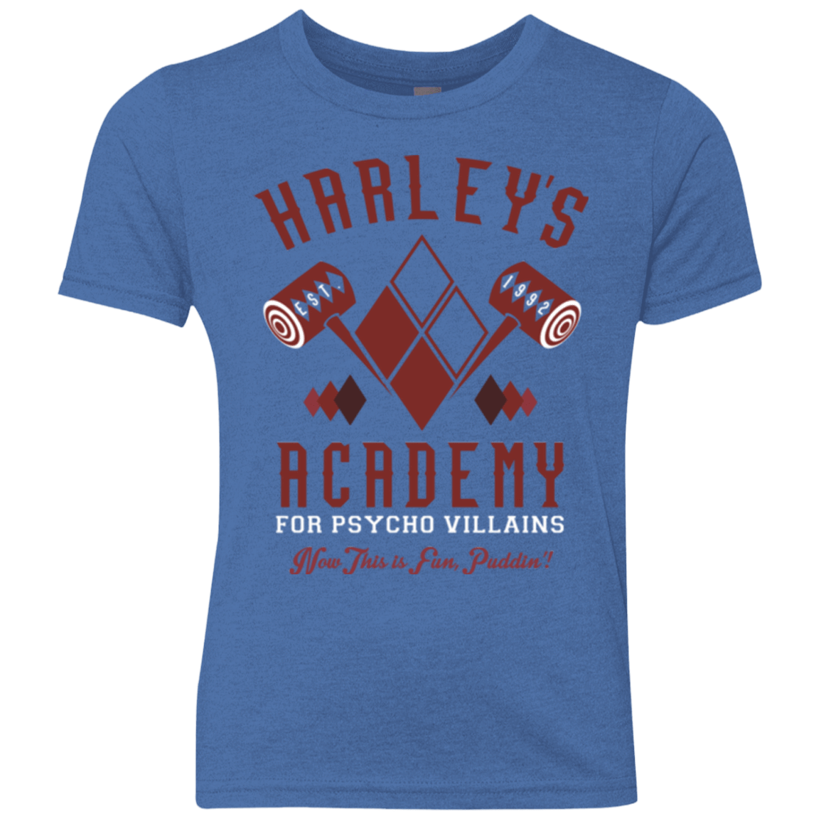 T-Shirts Vintage Royal / YXS Harley's Academy Youth Triblend T-Shirt