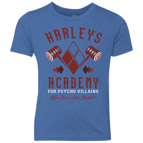 T-Shirts Vintage Royal / YXS Harley's Academy Youth Triblend T-Shirt