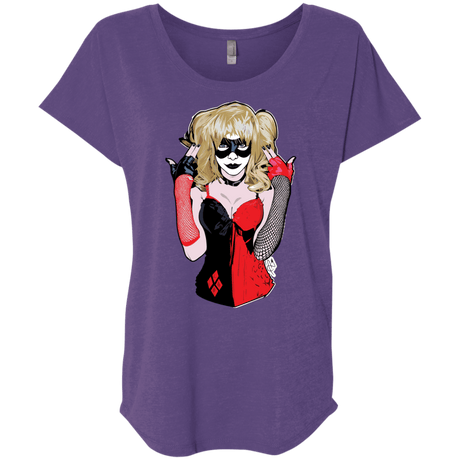 T-Shirts Purple Rush / X-Small Harley Triblend Dolman Sleeve