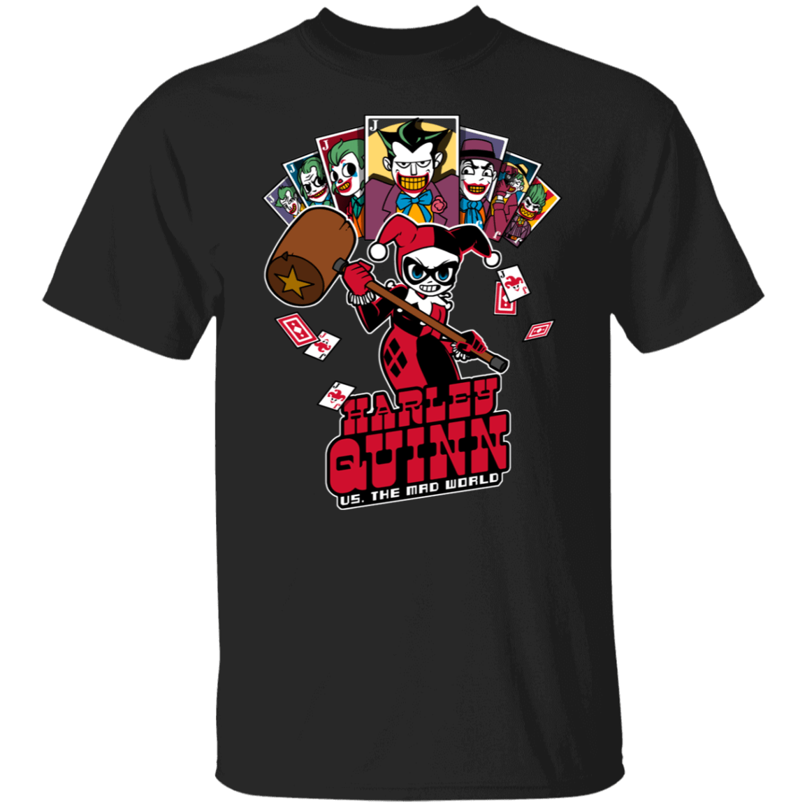 T-Shirts Black / S Harley vs Mad World T-Shirt