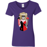 T-Shirts Purple / S Harley Women's V-Neck T-Shirt