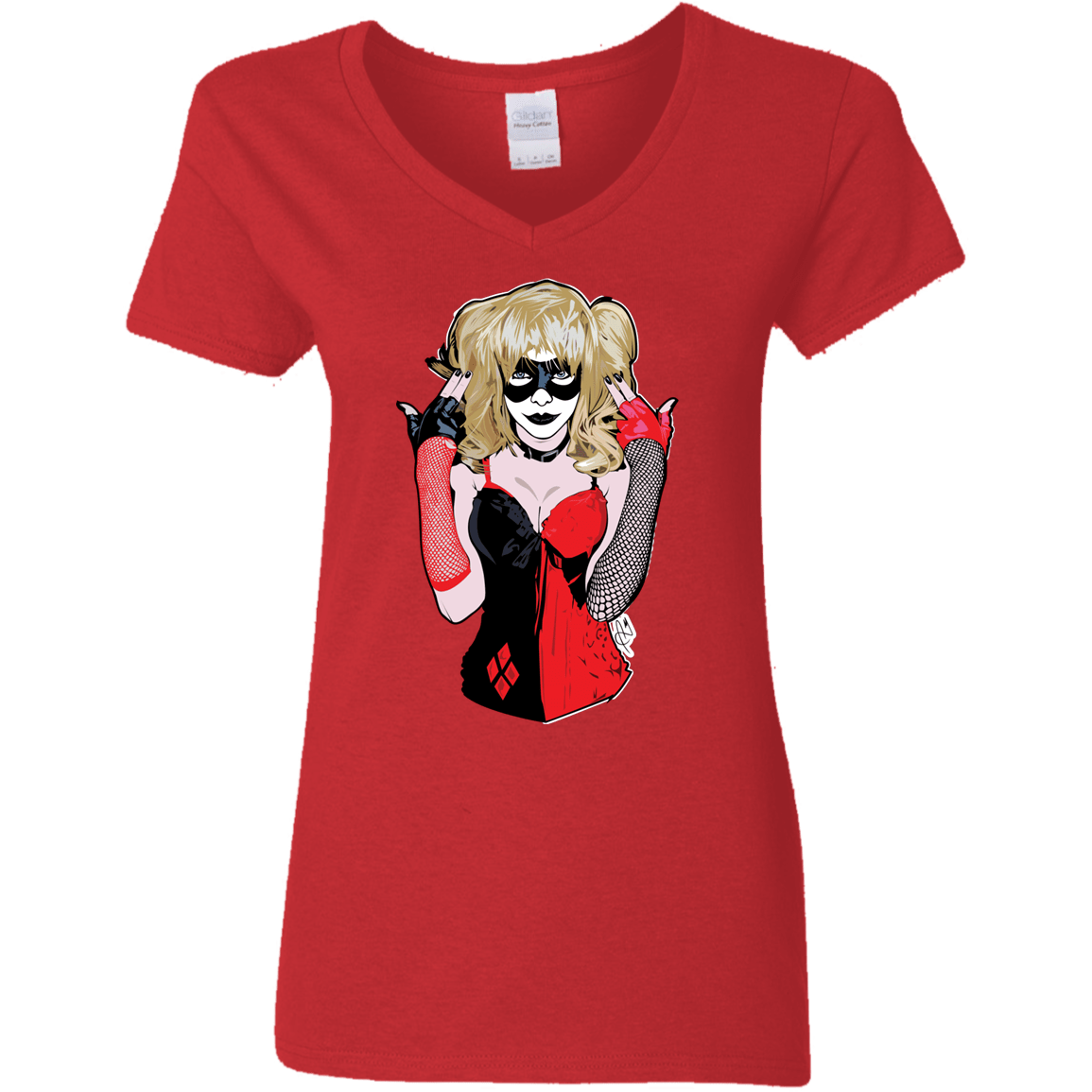 T-Shirts Red / S Harley Women's V-Neck T-Shirt