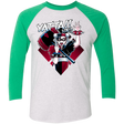 T-Shirts Heather White/Envy / X-Small Harley Yatta Triblend 3/4 Sleeve