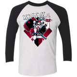 T-Shirts Heather White/Vintage Black / X-Small Harley Yatta Triblend 3/4 Sleeve