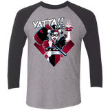 T-Shirts Premium Heather/Vintage Black / X-Small Harley Yatta Triblend 3/4 Sleeve