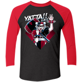 T-Shirts Vintage Black/Vintage Red / X-Small Harley Yatta Triblend 3/4 Sleeve