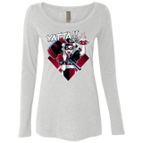 T-Shirts Heather White / Small Harley Yatta Women's Triblend Long Sleeve Shirt